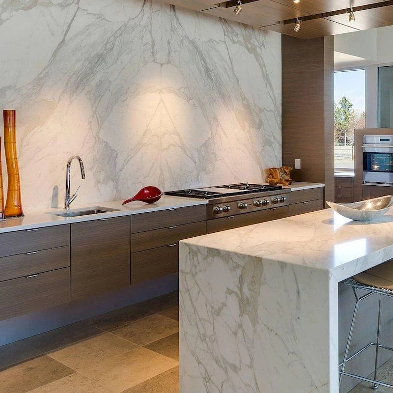 Calacatta Gold Luxury Sintered Stone Kitchen
