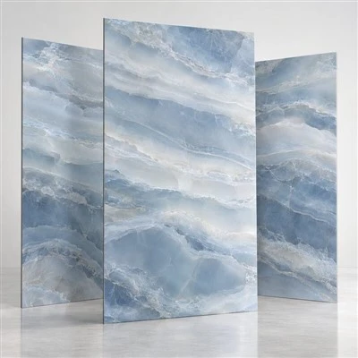 Blue Onyx Sintered Stone Wall Panels